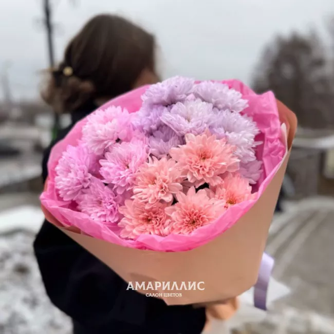 Букет из кустовых хризантем &laquo;Конфетка&raquo;